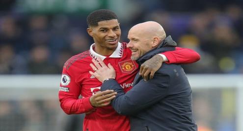 غياب سانشو وإيركيسن.. تين هاج يُعلن تشكيل يونايتد أمام برايتون